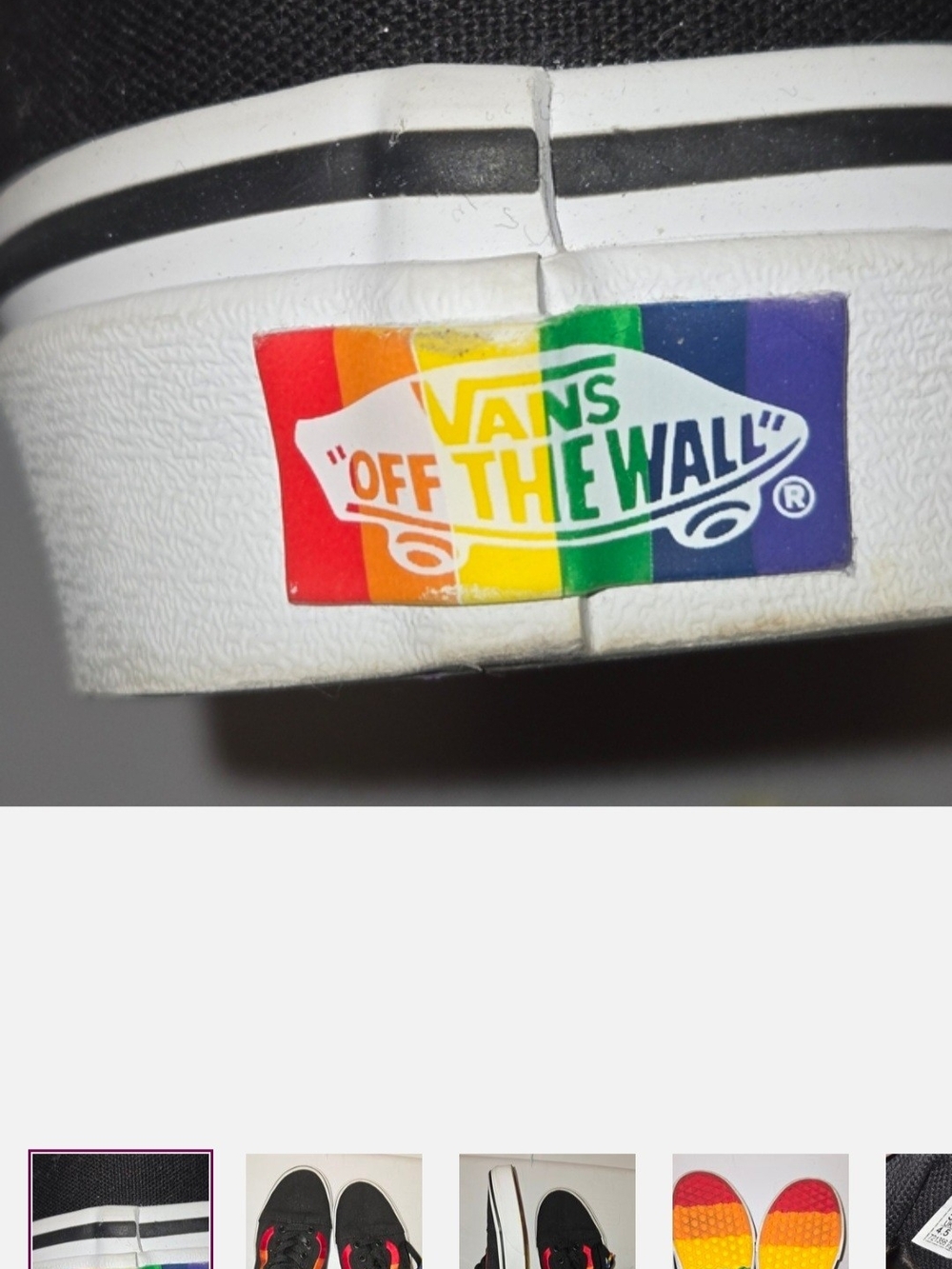 PRIDE Vans Skate Shoes